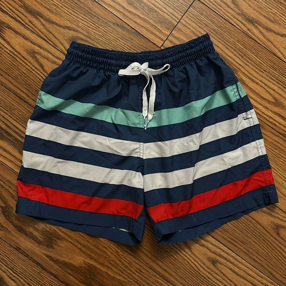 Chubbies Me Likey The Stripey Stretch 5.5” Lined Swim Trunks Small - Picture 2 of 5